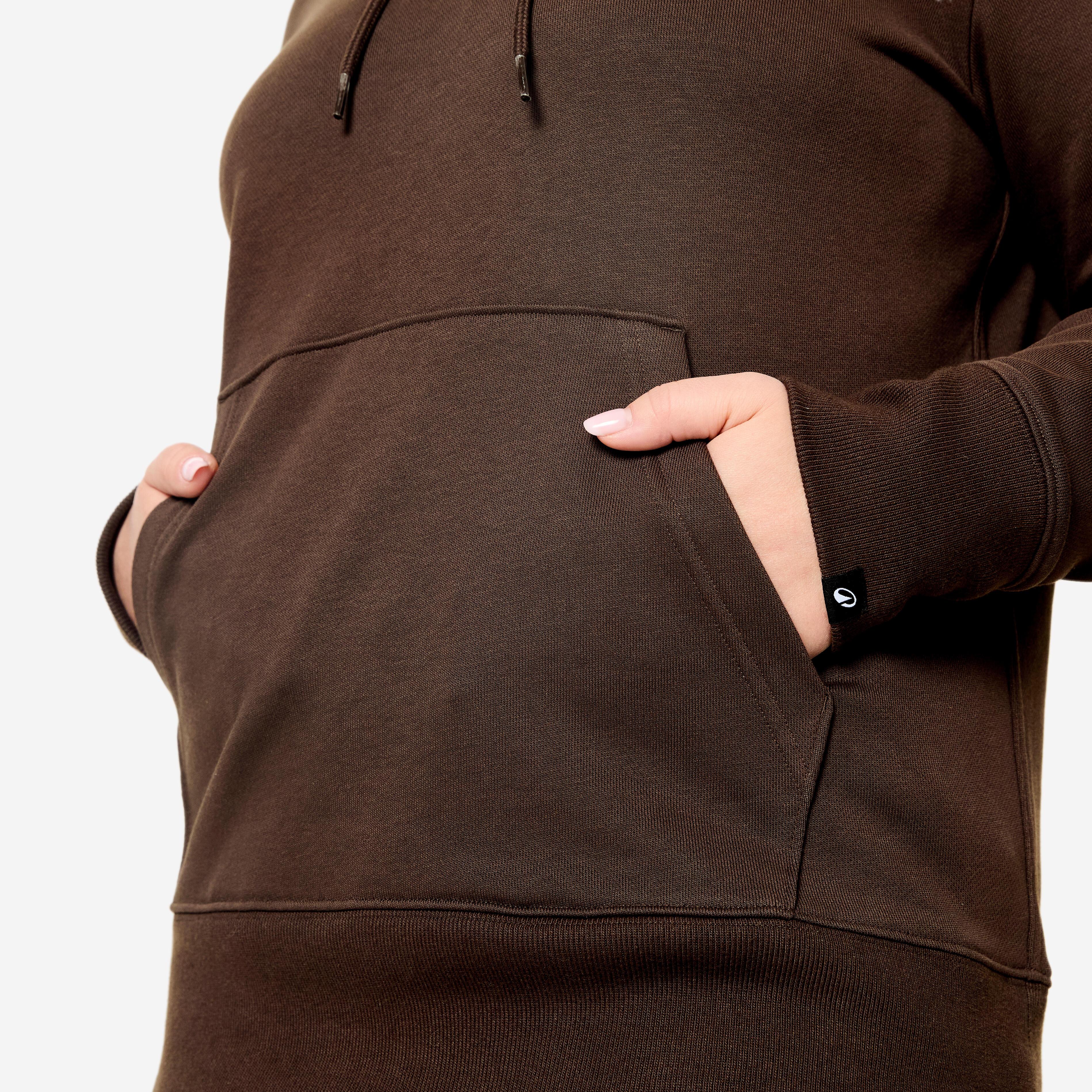 DOMYOS  Sweatshirt  mit Kapuze Baumwolle 