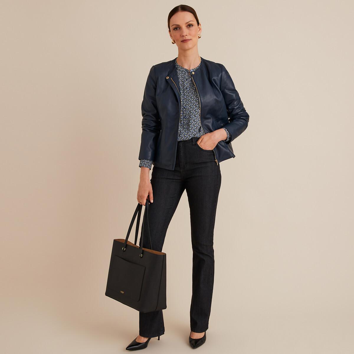 La Redoute Collections  Blouson court en cuir de mouton 