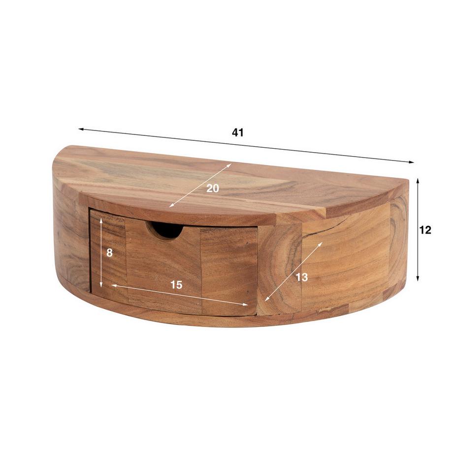 mutoni Table de nuit Curve 1  
