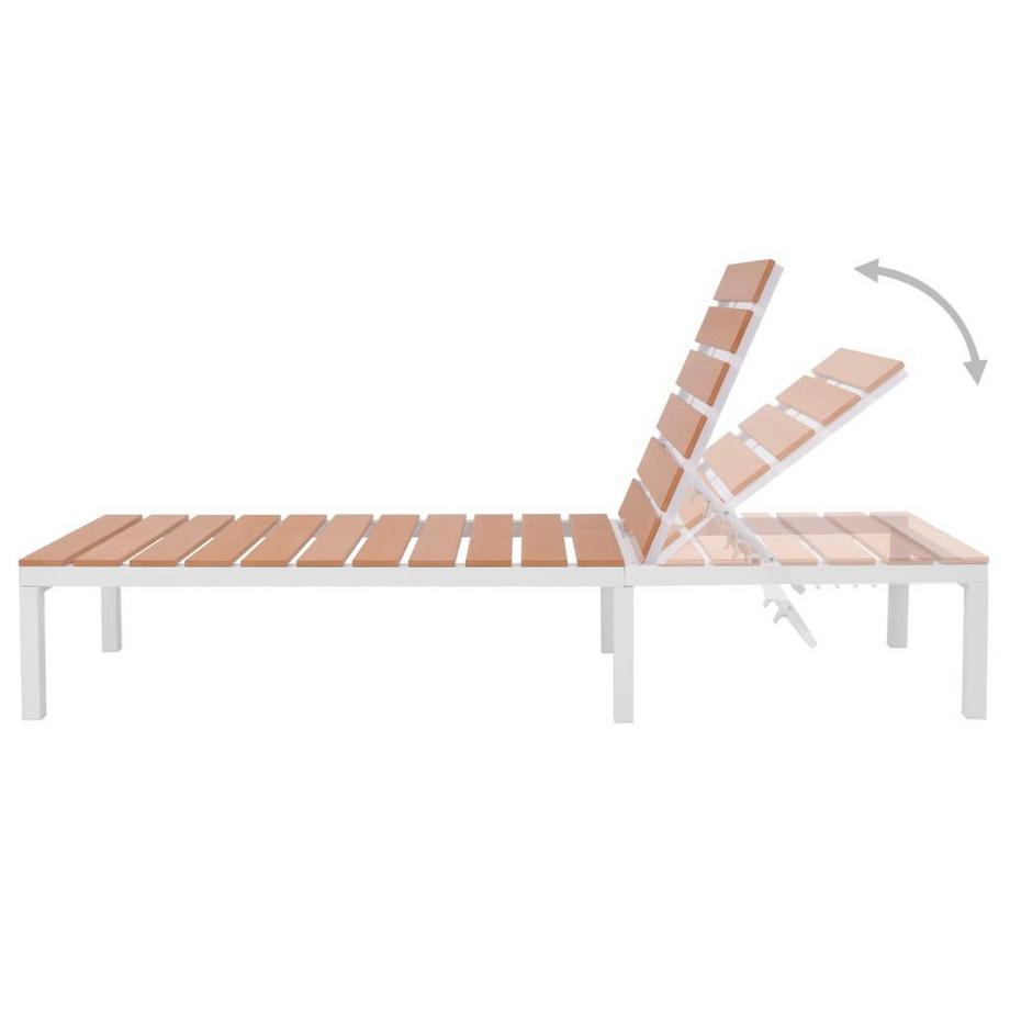 VidaXL Gartenliege metall  