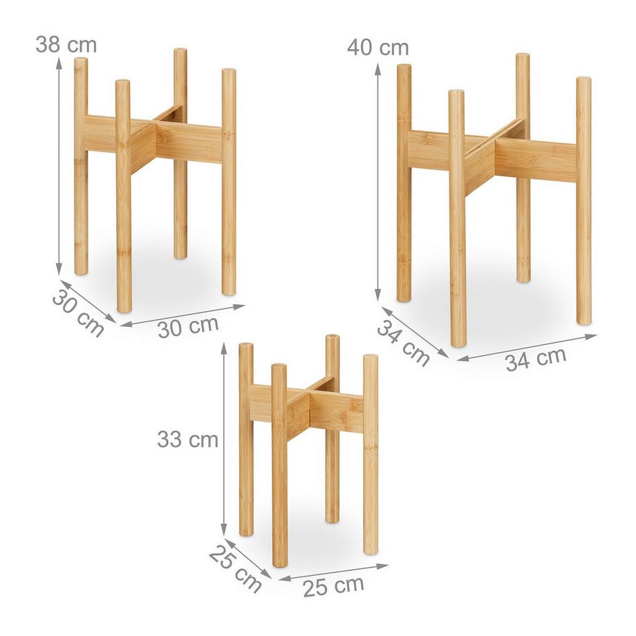 B2X Supporto per piante in un set di 3  