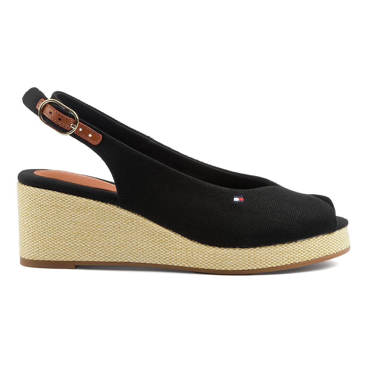 TOMMY HILFIGER  FLAG MID WEDGE ESPAD SLINGBACK-40 