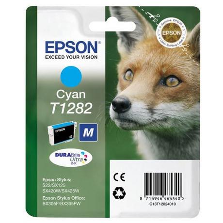 EPSON  Fox Singlepack Cyan T1282 DURABrite Ultra Ink 