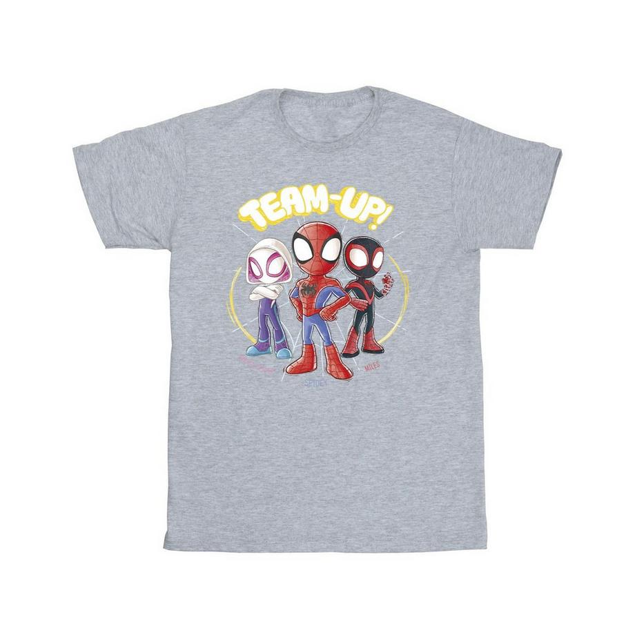 Spidey And His Amazing Friends Maglietta Schizzo