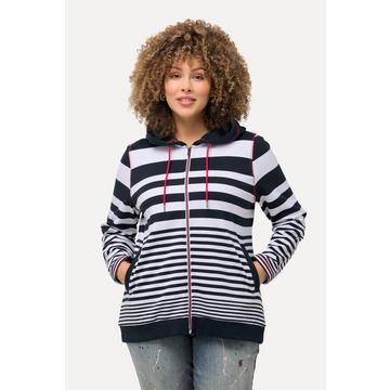 Giacca con cuciture decorative, LOVE e cappuccio