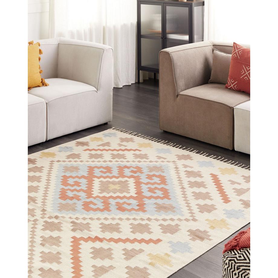 Beliani Teppich aus Baumwolle  ATAN  