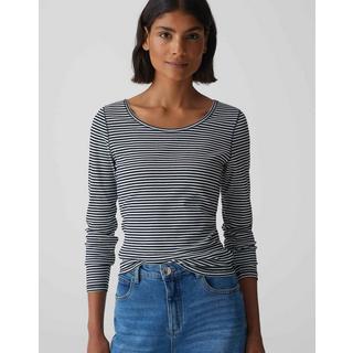 OPUS  Streifenshirt Somira stripe gerader Schnitt 