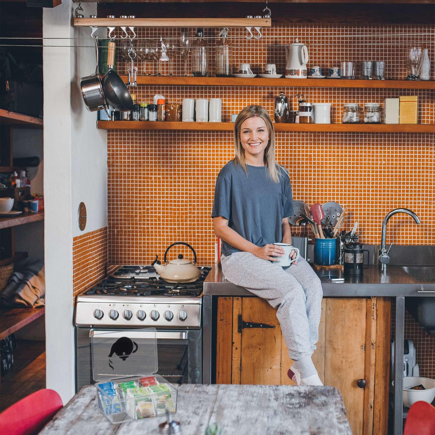 Northix Scatola da tè trasparente con 6 scomparti  