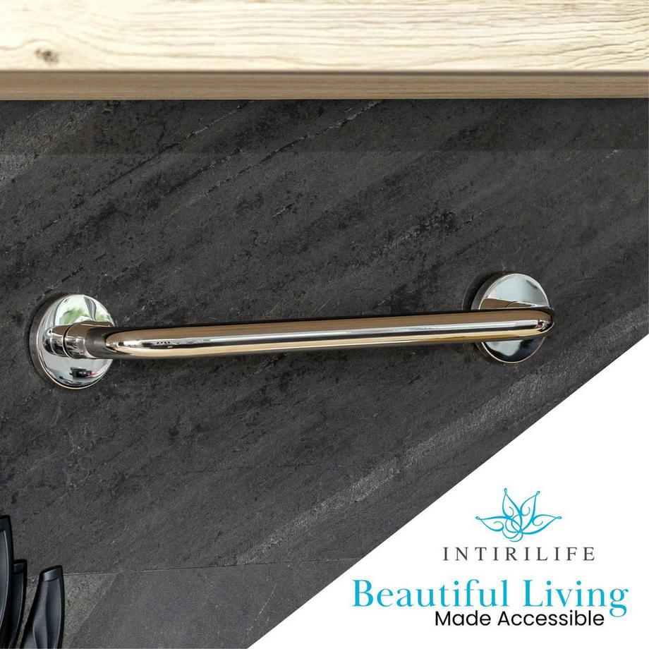Intirilife Handtuchhalter aus Edelstahl Hochglanzpoliert  