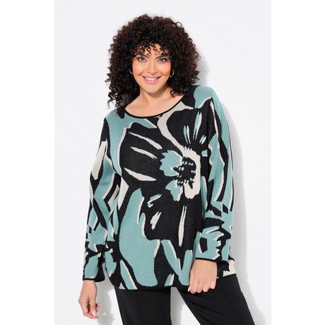 Ulla Popken  Pull oversize, encolure bateau et manches longues 