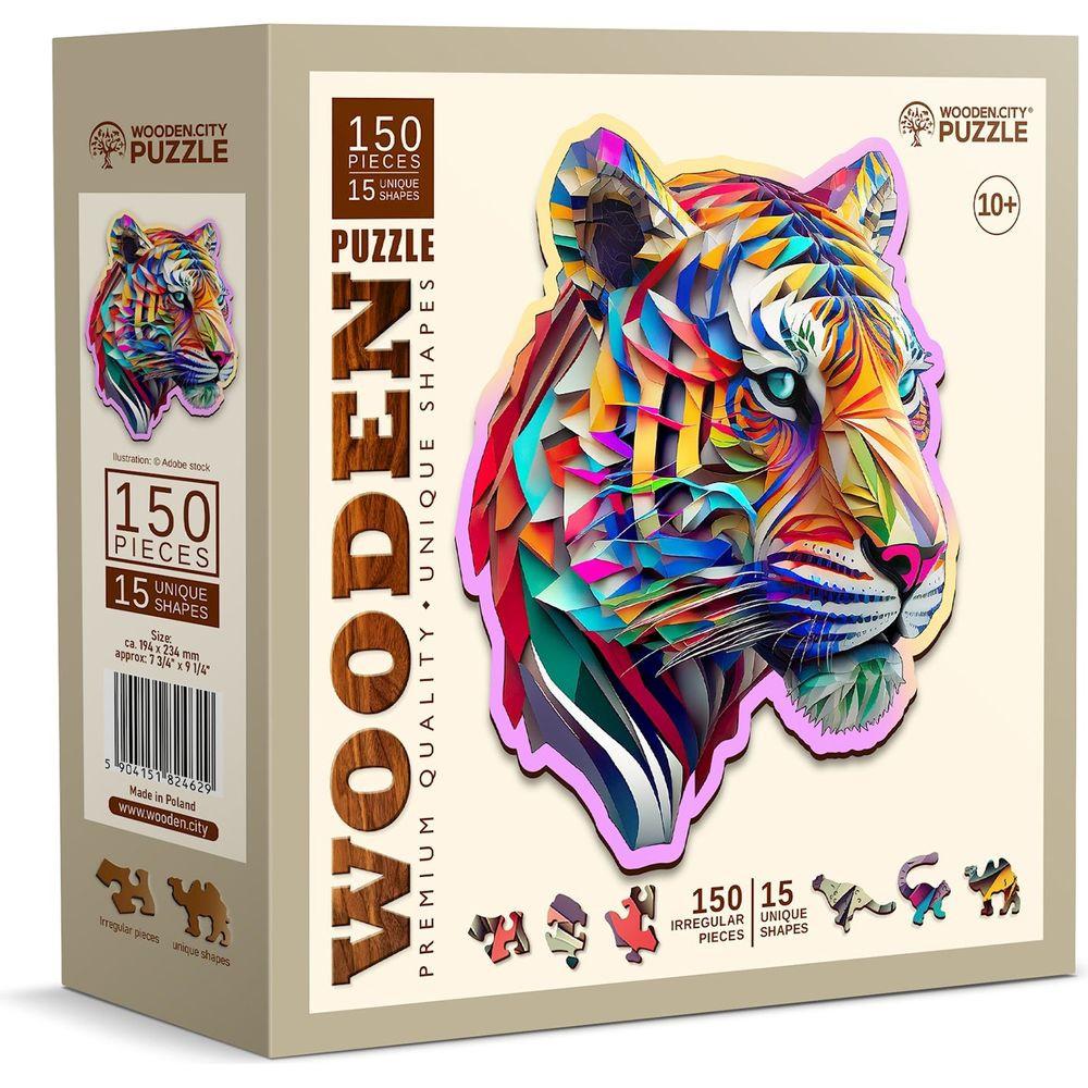 Wooden City  Puzzle Colorful Tiger M (150Teile) 