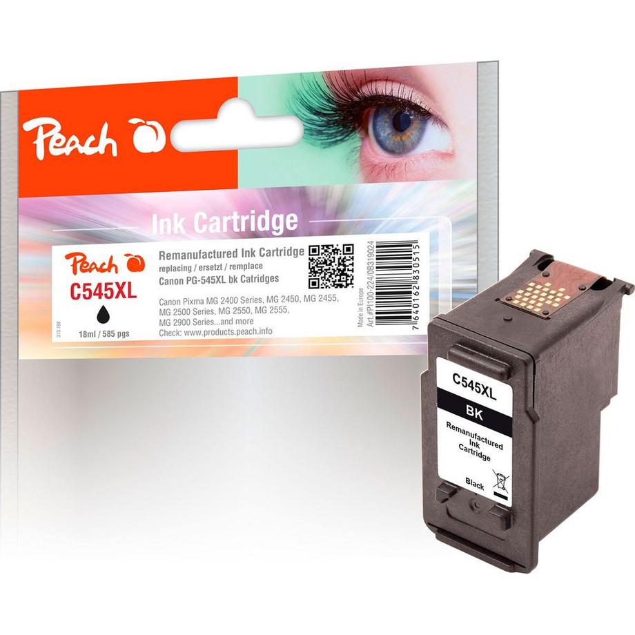 Peach  Tinte Canon PG-545XLBK Black 
