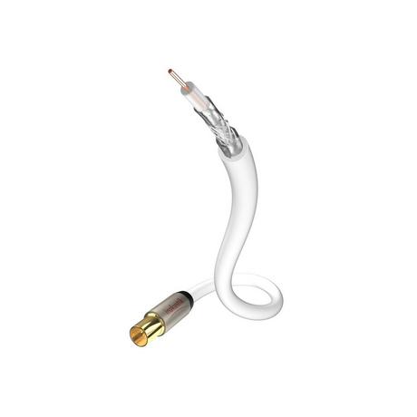 Inakustik  Inakustik 00426110B câble coaxial 10 m Antenne Coaxial Blanc 