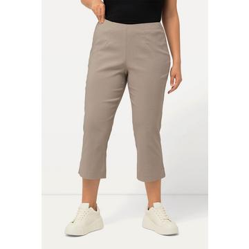 Pantalon en bengaline stretch, longueur 3/4 et taille élastique