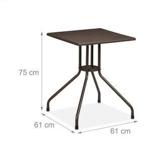 B2X Table de jardin rectangulaire  