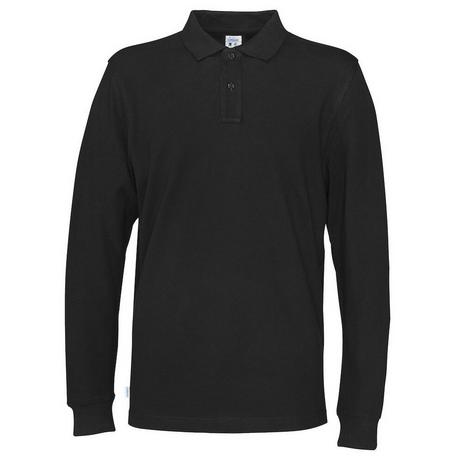 Cottover Langarm Piqué Poloshirt  