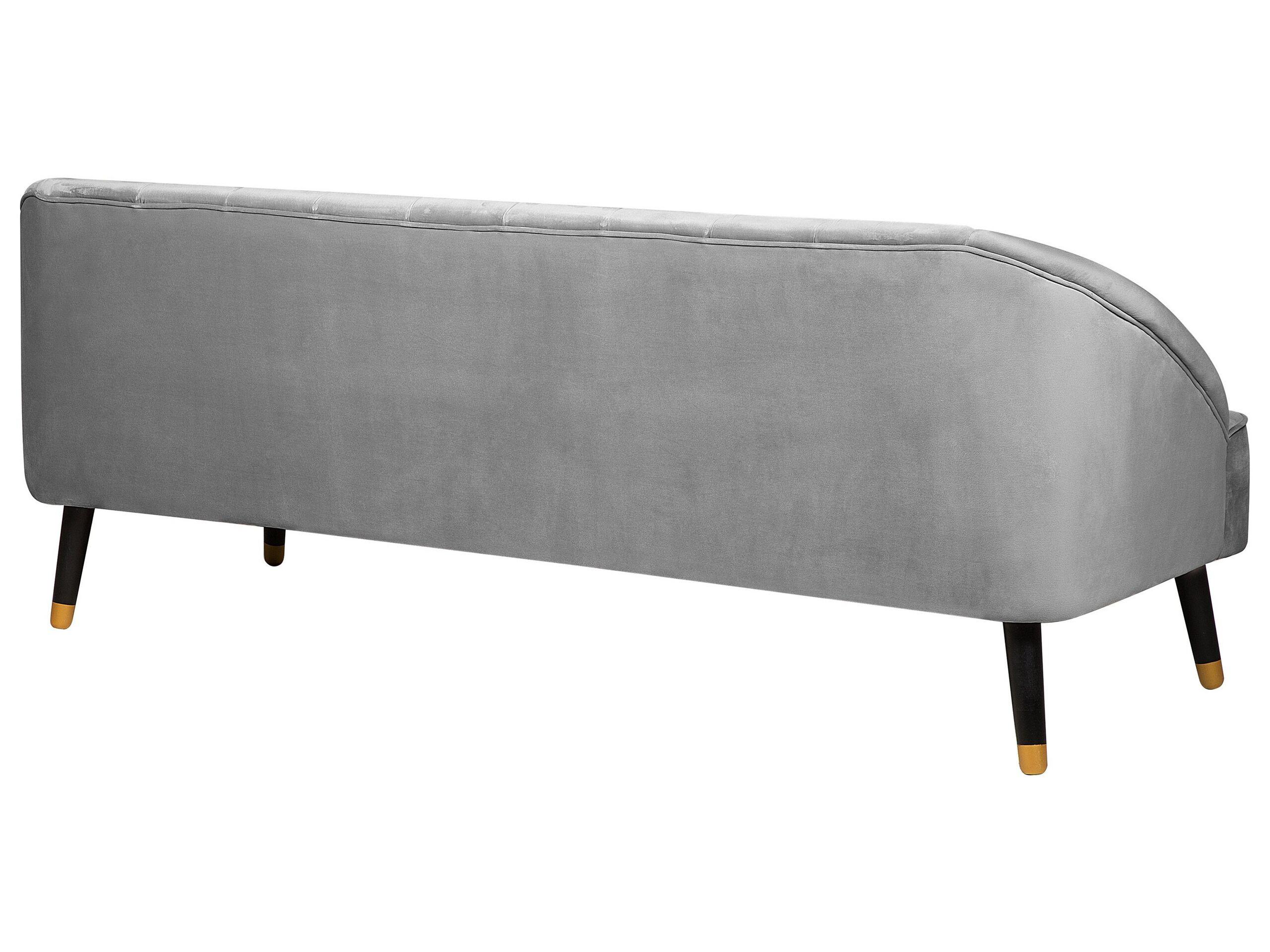 Beliani 3 Sitzer Sofa aus Samtstoff Modern ALSVAG  