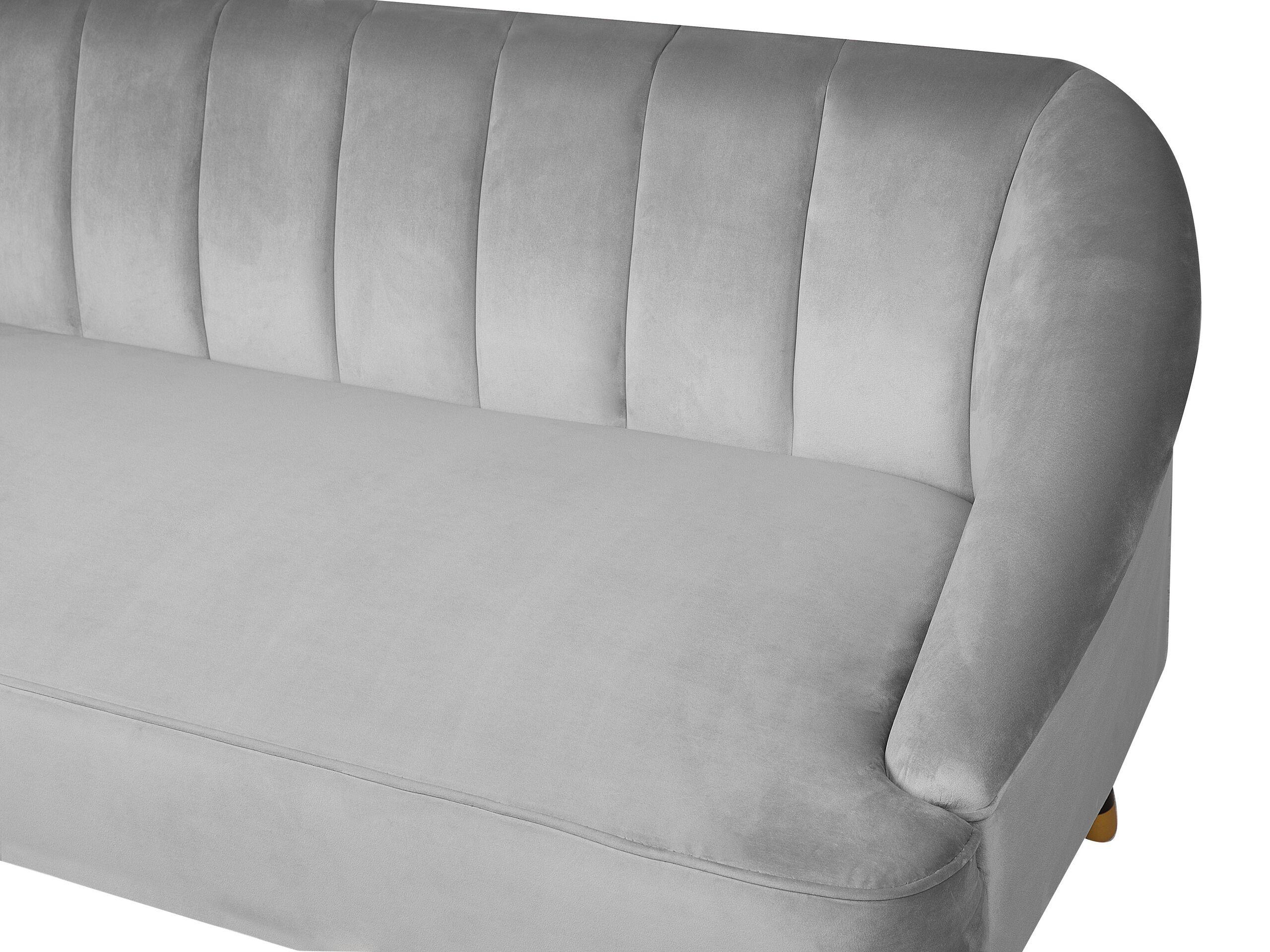 Beliani 3 Sitzer Sofa aus Samtstoff Modern ALSVAG  