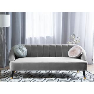 Beliani 3 Sitzer Sofa aus Samtstoff Modern ALSVAG  