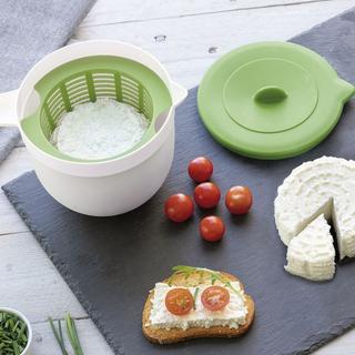 InnovaGoods Forma per crema di formaggio - verde - silicone e plastica  