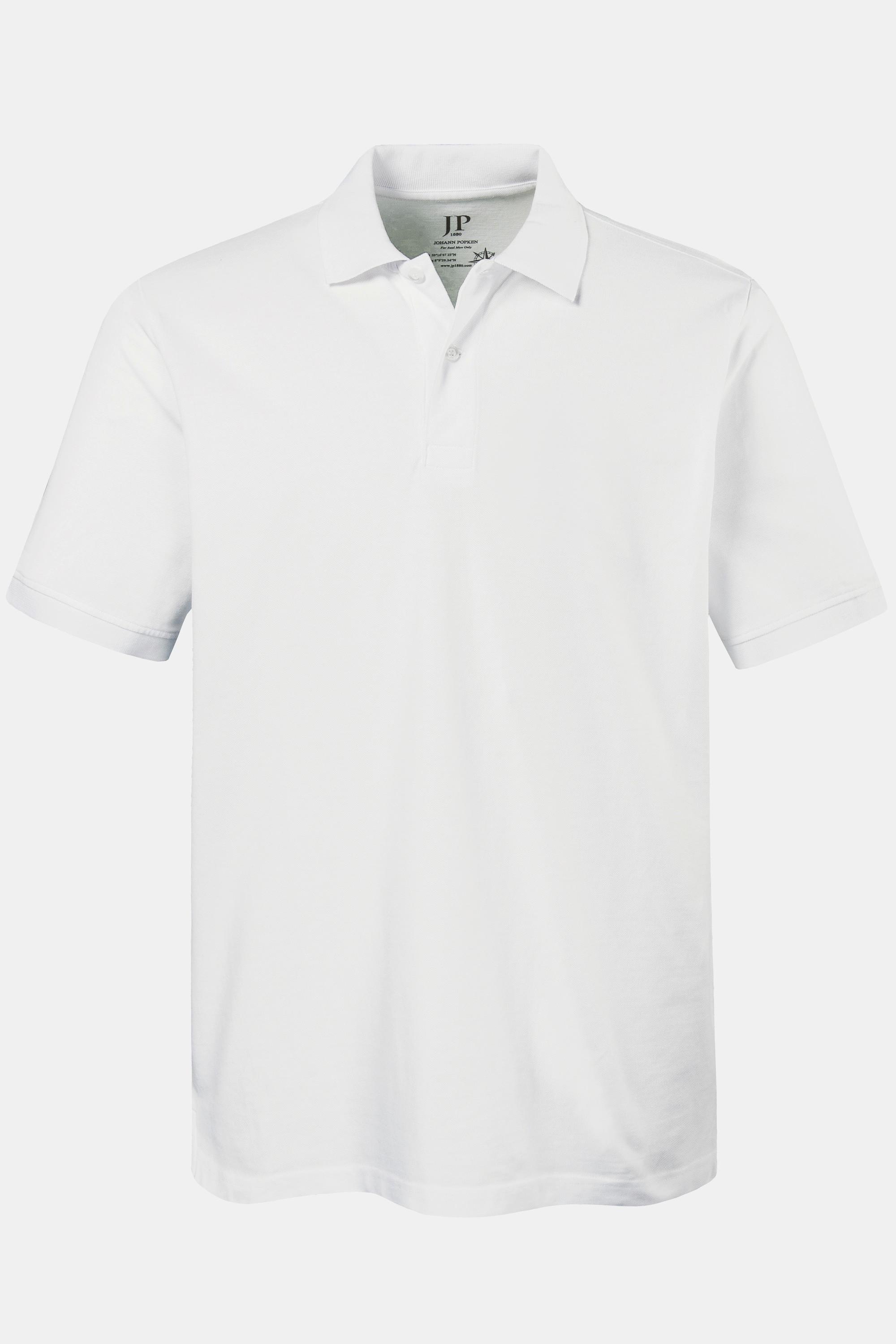 JP1880  Maglia basic in piqué con colletto polo e mezze maniche, fino alla tg. 10XL 