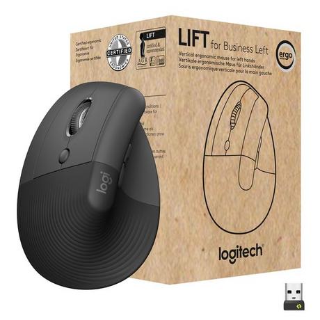 Logitech  Lift for Business Maus Linkshändig RF Wireless + Bluetooth Optisch 4000 DPI 