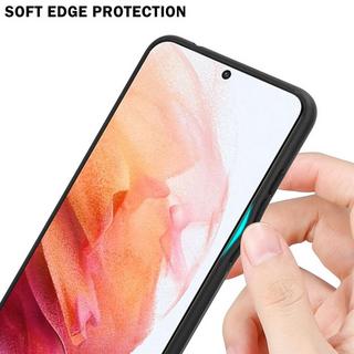 Cadorabo  Housse compatible avec Samsung Galaxy S21 5G - Aspect rayé - Coque de protection en silicone TPU et dos en verre trempé 