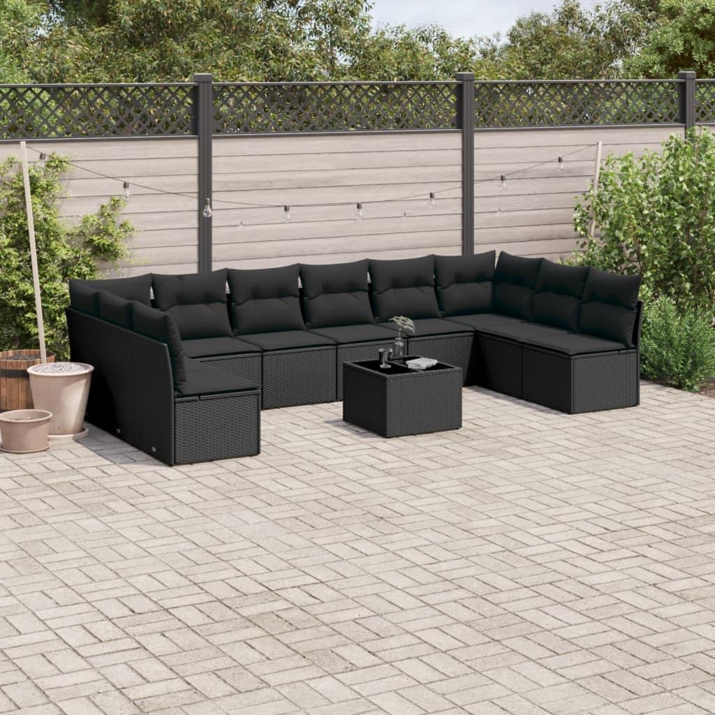 VidaXL set divano da giardino Polirattan  