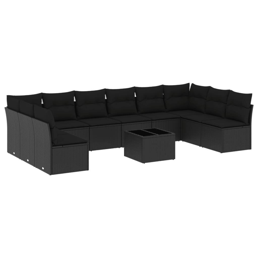 VidaXL set divano da giardino Polirattan  