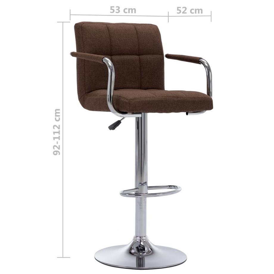 VidaXL Chaise de bar tissu  
