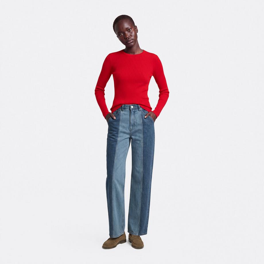 La Redoute Collections Feinstrickpullunder mit rundem Ausschnitt  