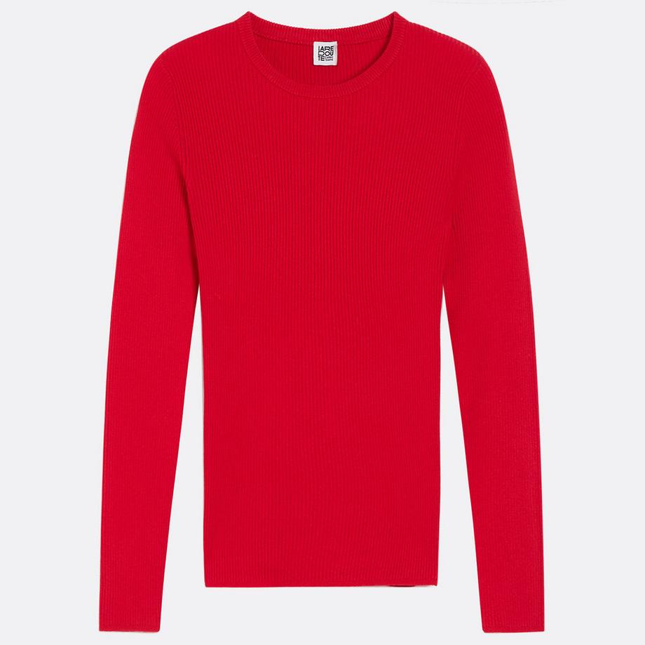 La Redoute Collections Feinstrickpullunder mit rundem Ausschnitt  