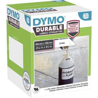 Dymo  Rotolo di etichette 159 x 104 mm Pellicola in polipropilene Bianco 200 pz. A tenuta permanente Etichetta un 