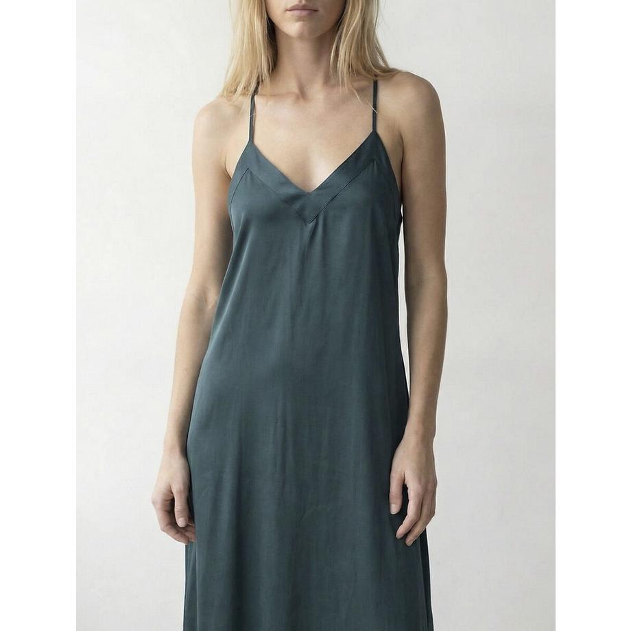 VILA Langes Satin Kleid  