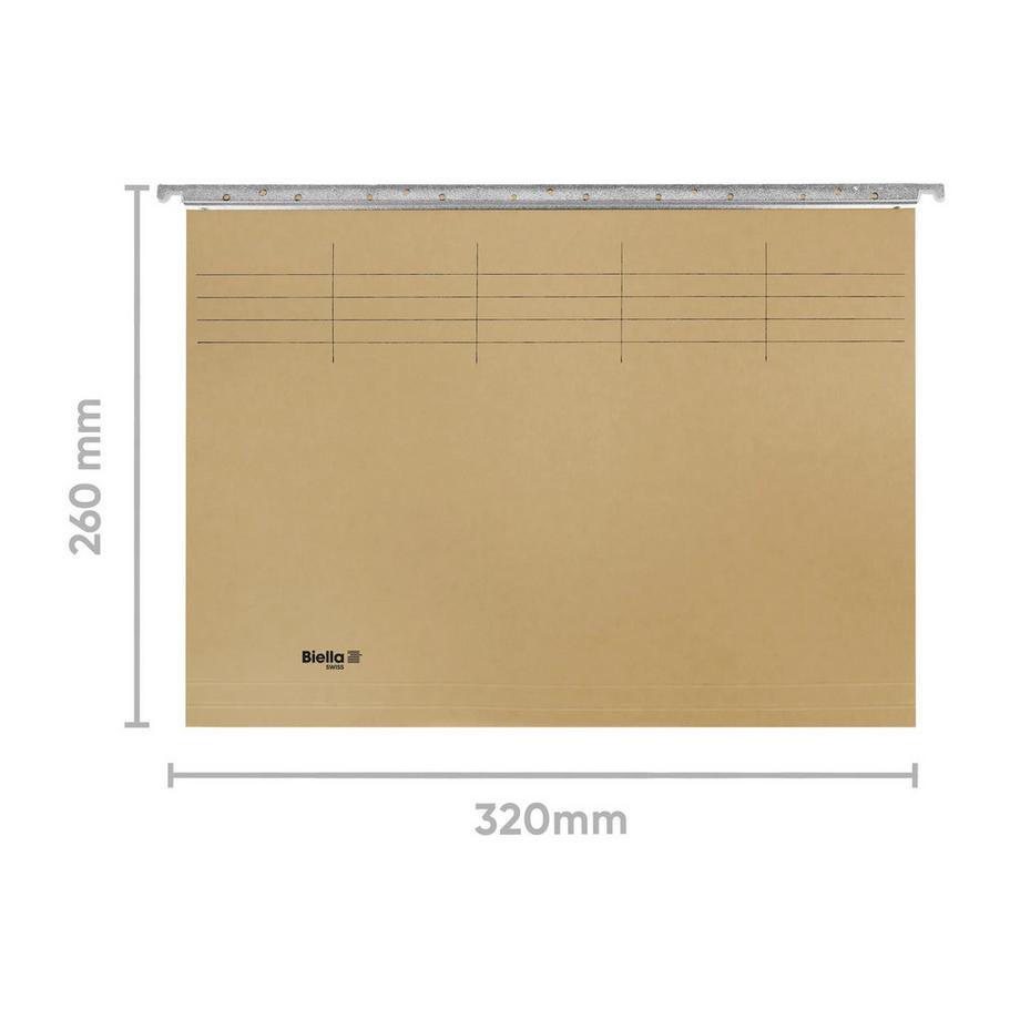 Biella Hängemappe Original, A4, 26 cm - x 50  