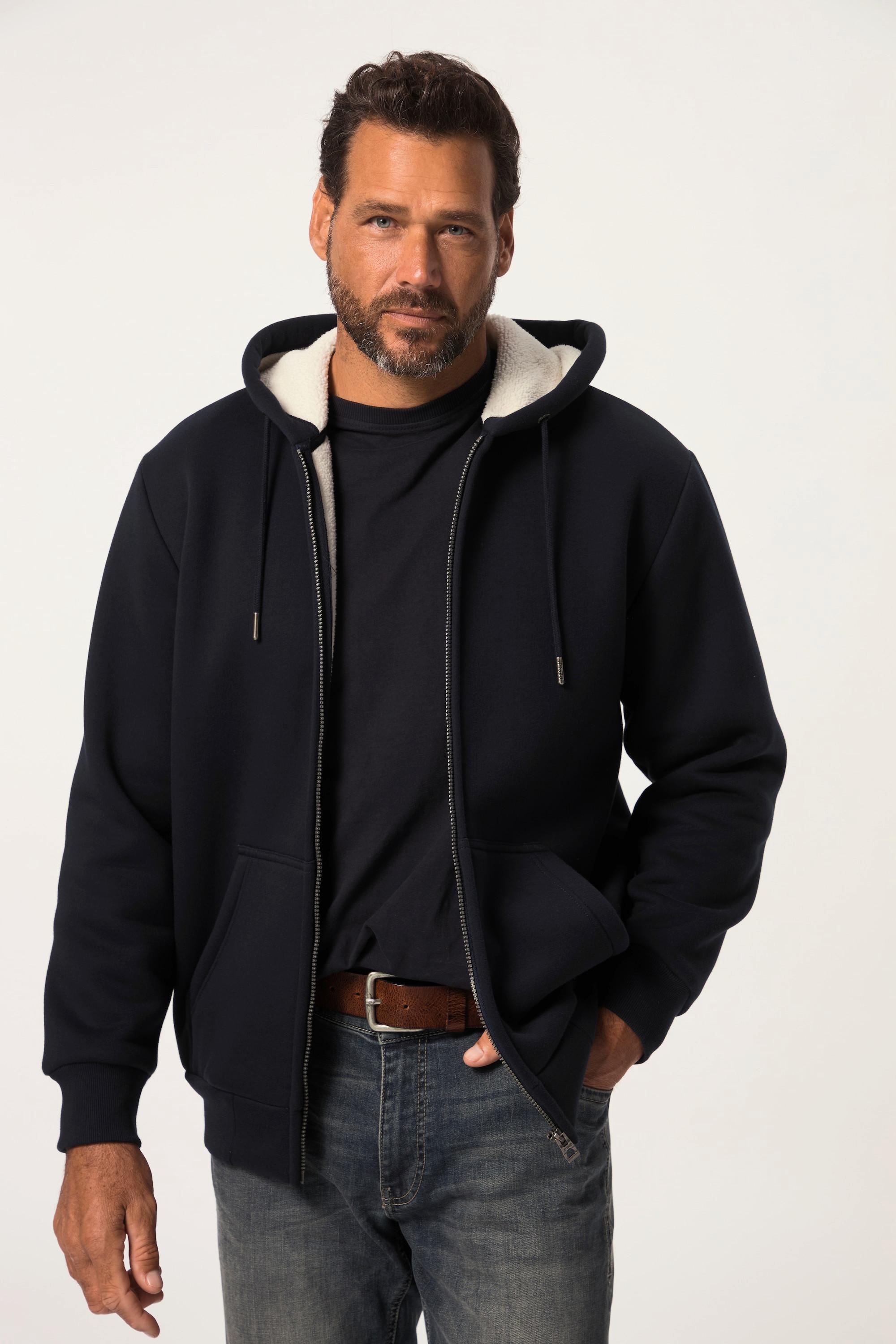 JP1880  Hoodiejacke, Outdoor, Sweatjacke, Kapuze, Teddyfutter, Zipper 