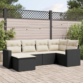 VidaXL set divano da giardino Polirattan  