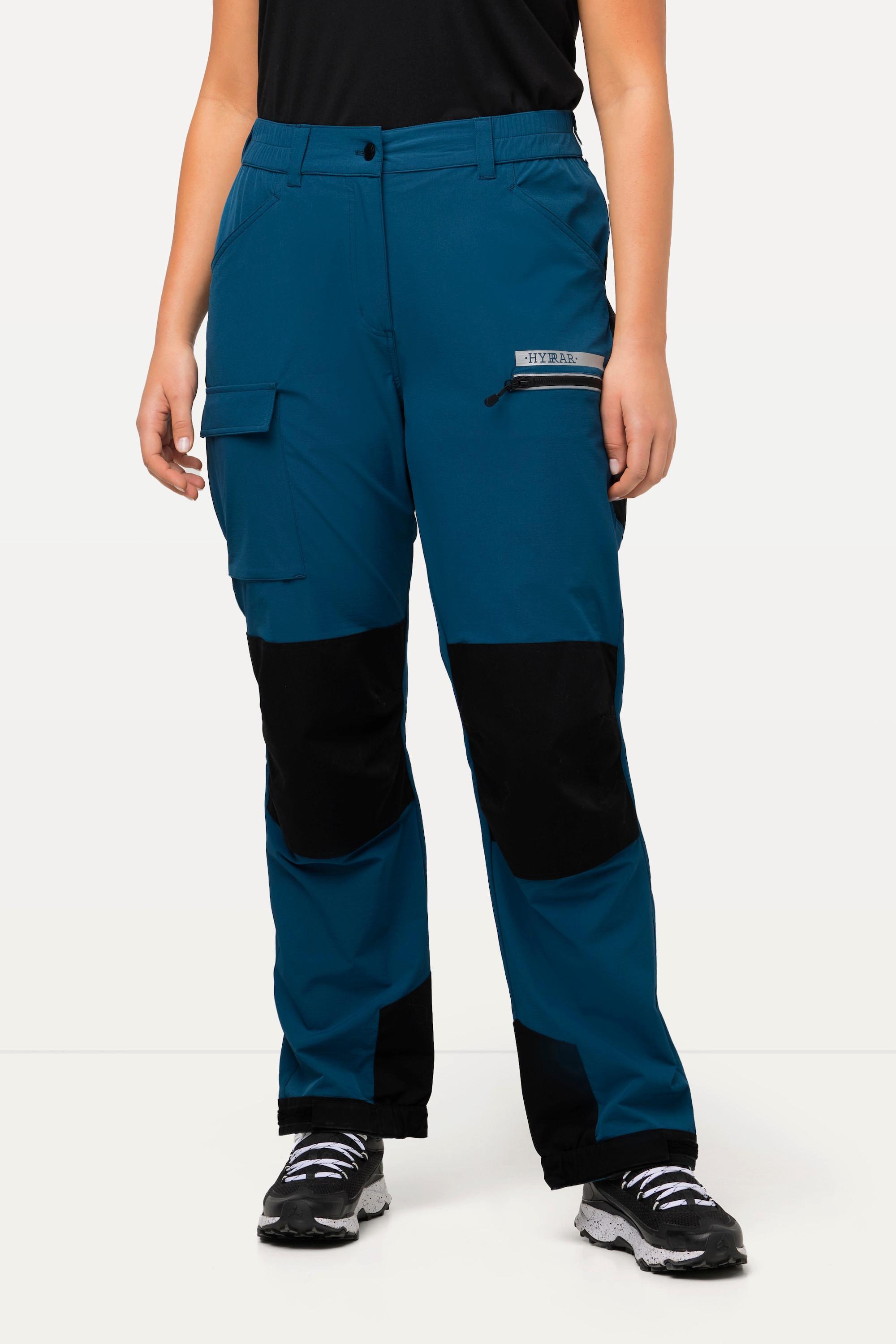 Ulla Popken  Pantaloni da trekking hybrid HYPRAR con dettagli ad alta visibilità e linguetta con chiusura a strappo 