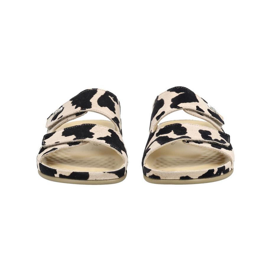 Vital Sandales à glissière motif vache  