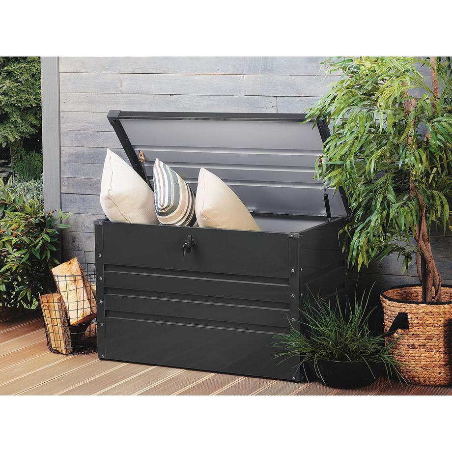 Beliani Aufbewahrungsbox aus Stahl CEBROSA  