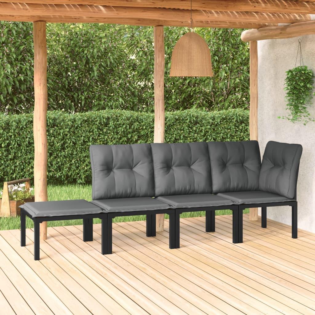 VidaXL set salotto da giardino Polirattan  