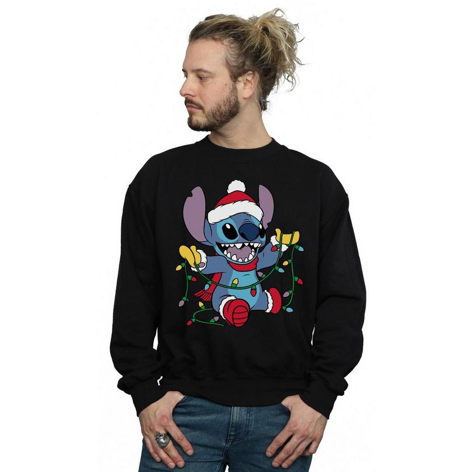 Disney Lilo & Stitch Christmas Lights Sweatshirt  