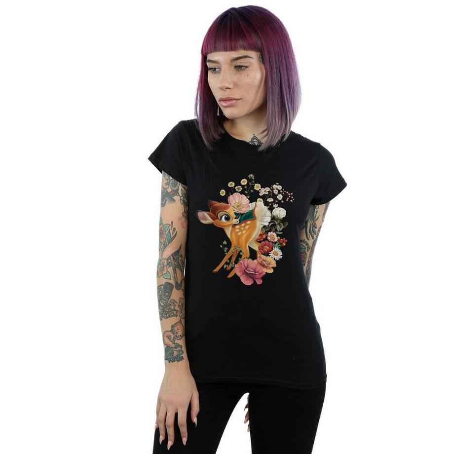 Disney Bambi T-Shirt Graphique Floral  