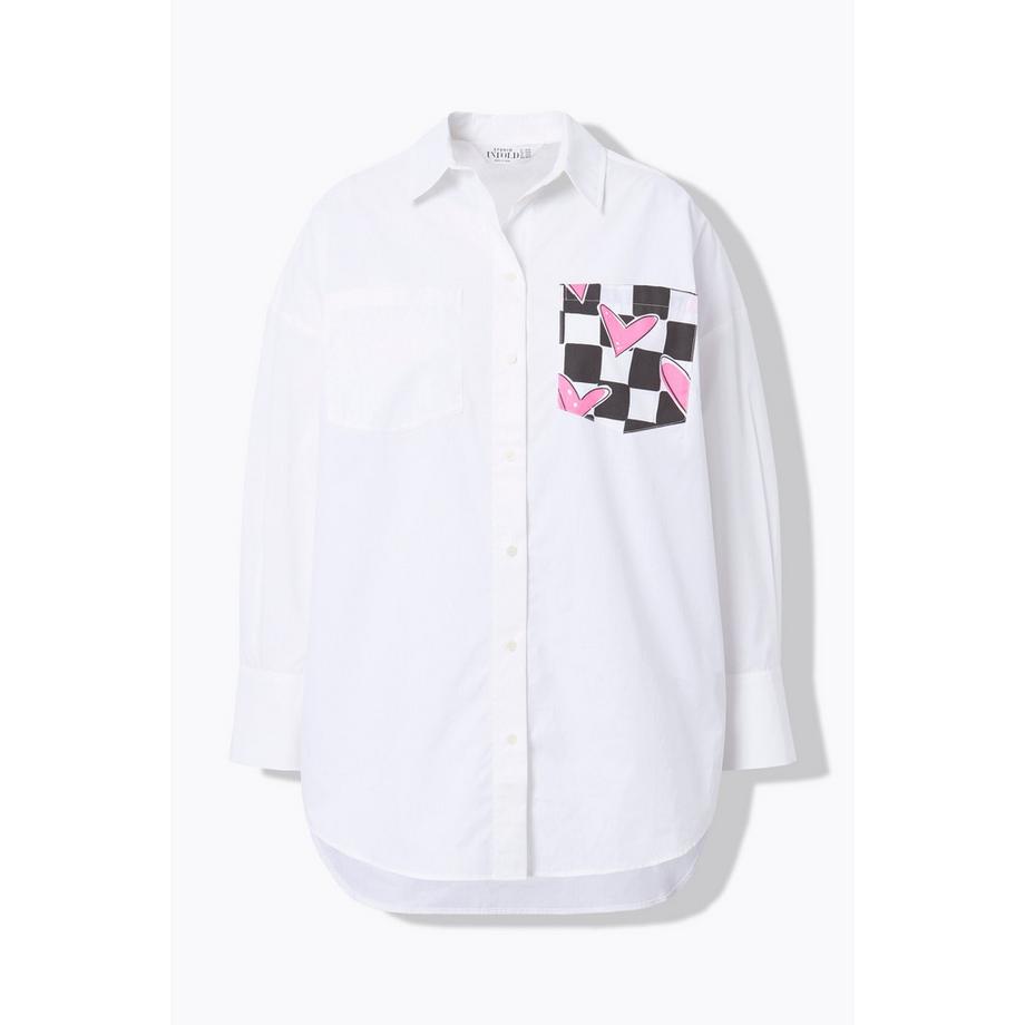 Studio Untold Camicia Taglio Squadrato Cuori a Quadri Retro  