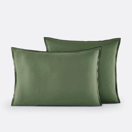 La Redoute Intérieurs Victor Uni Baumwollsatin Kissenbezug  