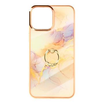 Coque anneau iPhone 13 Pro Marbré