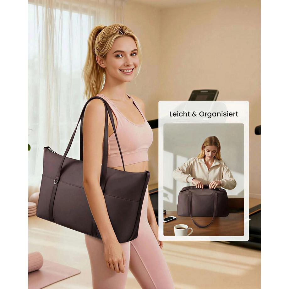 Only-bags.store Borsone da Viaggio con Scomparto Scarpe e Scomparto Umido  