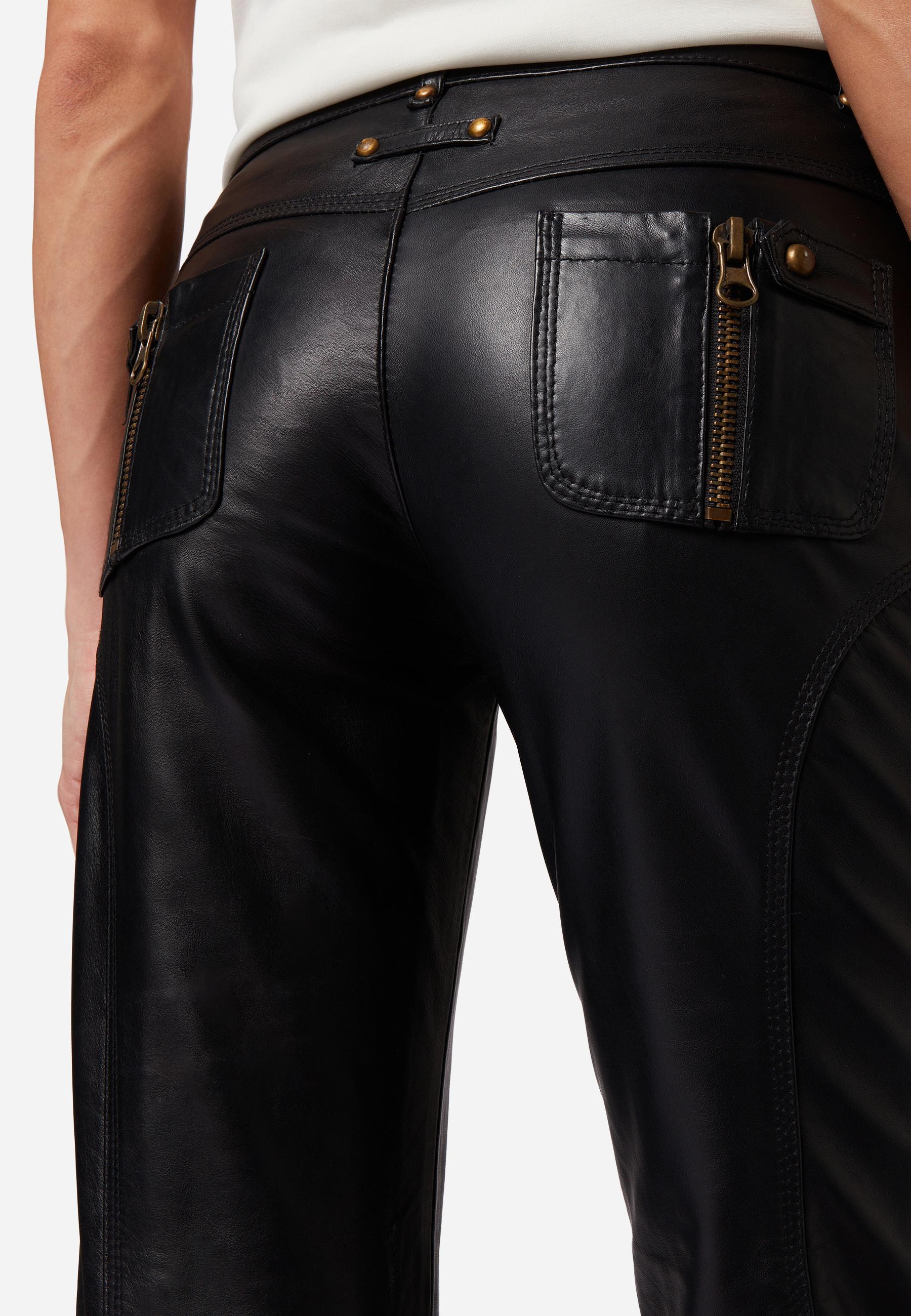 RICANO  Lederhose Inspirit, Modische Lederhose aus Lamm Leder 