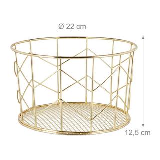 B2X Runder Korb aus Metalldraht  
