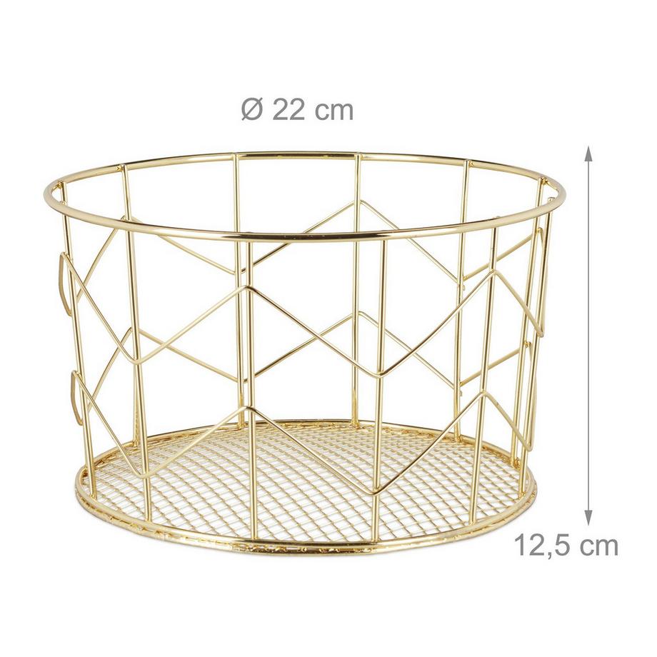 B2X Cestino rotondo in filo metallico  